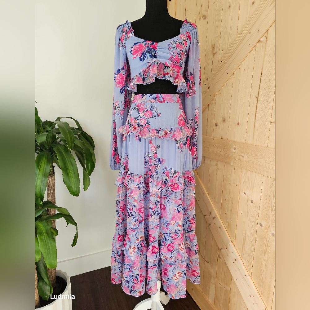 HOUSE OF HARLOW 1960 Size M Women's 2-Piece Set‎ (Top+Skirt)